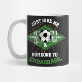 Soccer a Ball a Field Mug